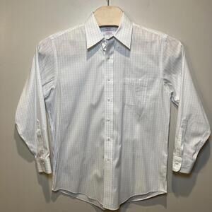 Brooks Brothers Madison Dress Shirt Men's 15.5-33 Button Down Supima Check *read